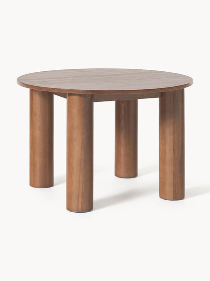 Westwing Mesa de comedor redonda de madera de roble Ohana Ø 120 cm