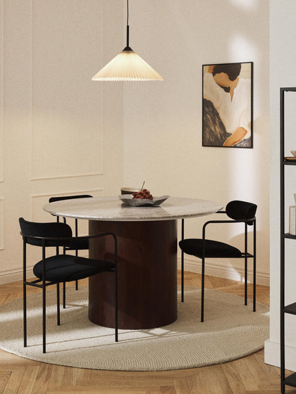 Westwing Mesa De Comedor Redonda De Mármol Abby Ø 120 Cm