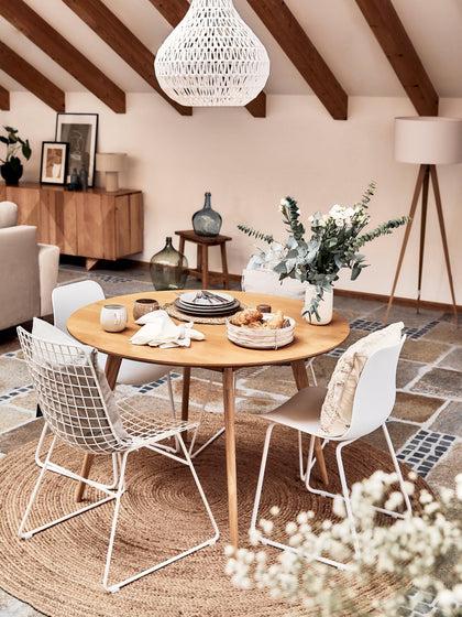 Westwing Mesa De Comedor Redonda De Roble Yumi Ø 115 cm