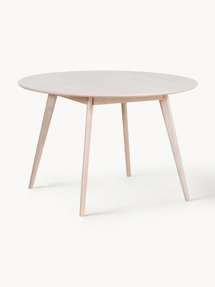 Westwing Mesa de comedor redonda de roble Yumi Ø 115 cm