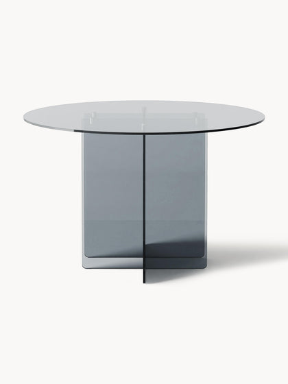 Westwing Mesa De Comedor Redonda De Vidrio Anouk Ø 120 Cm