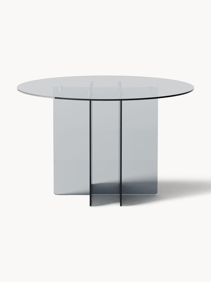 Westwing Mesa De Comedor Redonda De Vidrio Anouk Ø 120 Cm