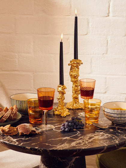 Westwing Mesa De Comedor Redonda En Look Mármol Disc Ø 70 Cm