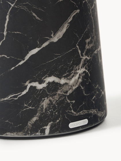 Westwing Mesa De Comedor Redonda En Look Mármol Disc Ø 70 Cm