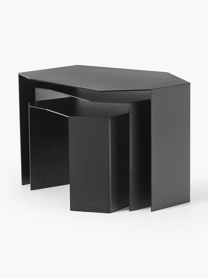 Westwing Mesas auxiliares de forma orgánica Shard 3 uds