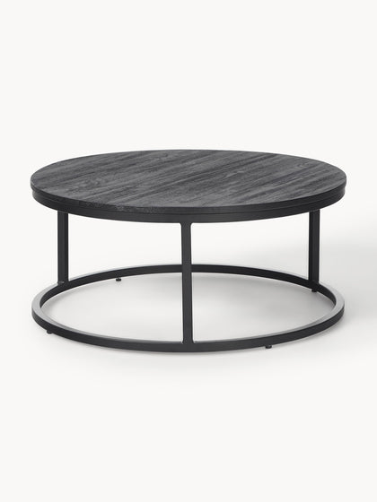 Westwing Mesas De Centro Redondas De Madera De Mango Andrew 2 uds