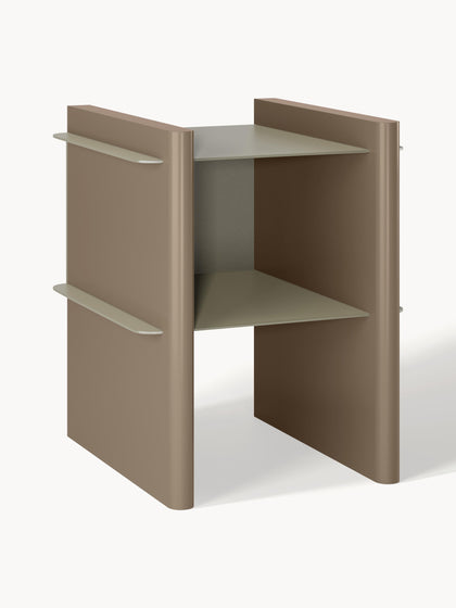 Westwing Mesilla de noche con elementos de metal Rami