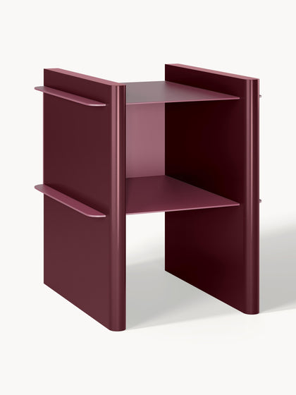 Westwing Mesilla de noche con elementos de metal Rami