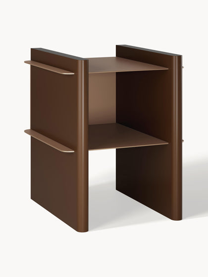 Westwing Mesilla de noche con elementos de metal Rami