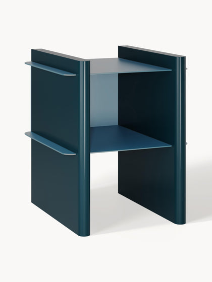 Westwing Mesilla de noche con elementos de metal Rami