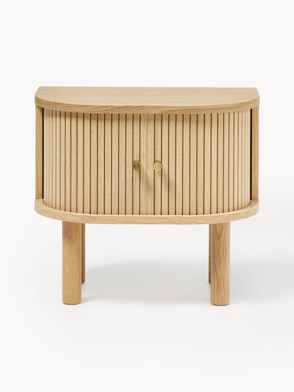 Westwing Mesita De Noche Con Frente Acanalado Calary