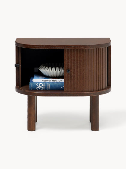 Westwing Mesita De Noche Con Frente Acanalado Calary