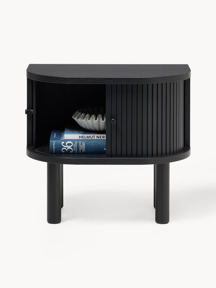 Westwing Mesita De Noche Con Frente Acanalado Calary