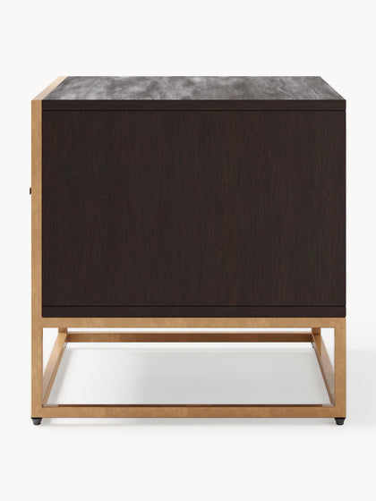 Westwing Mesita De Noche De Madera Maciza De Mango Harry