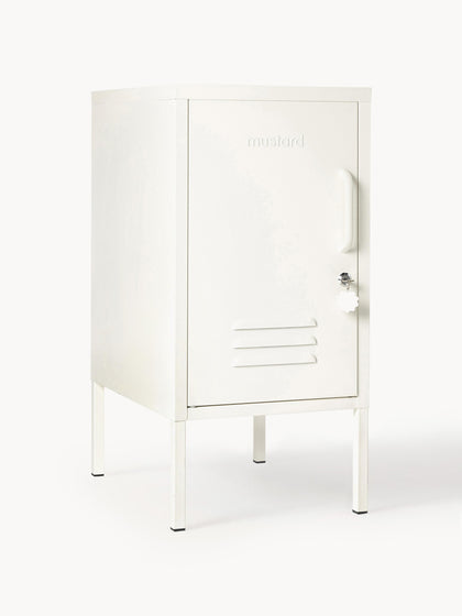 Westwing Mesita de noche de metal The Shorty apertura de puerta izquierda o derecha