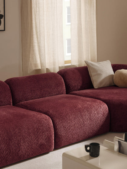 Westwing Módulo Central De Borreguillo Bouclé Wolke