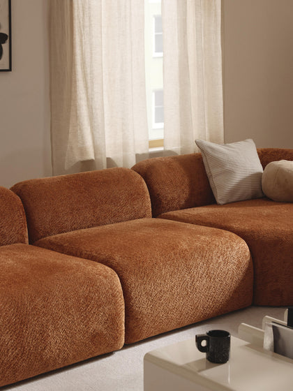 Westwing Módulo Central De Borreguillo Bouclé Wolke