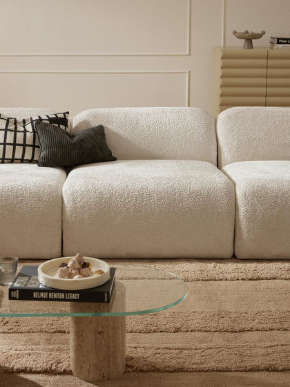 Westwing Módulo Central De Borreguillo Bouclé Wolke