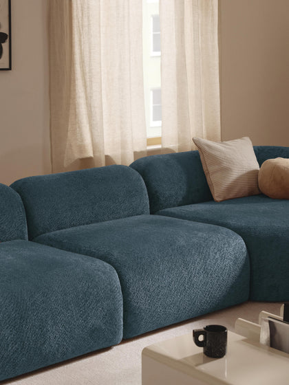 Westwing Módulo Central De Borreguillo Bouclé Wolke