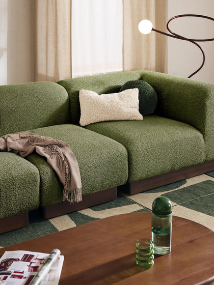 Westwing Módulo Central Sofá De Borreguillo Bouclé Natalie