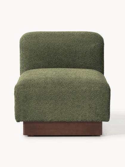 Westwing Módulo central sofá de borreguillo bouclé Natalie