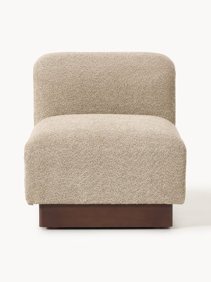 Westwing Módulo central sofá de borreguillo bouclé Natalie