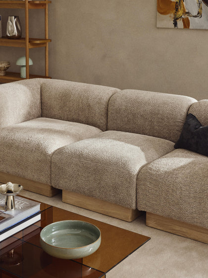 Westwing Módulo Central Sofá De Borreguillo Bouclé Natalie