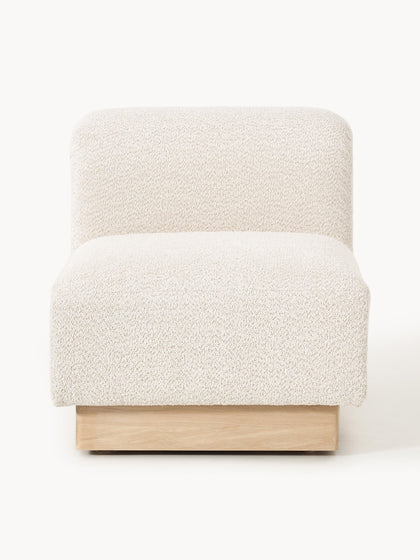 Westwing Módulo central sofá de borreguillo bouclé Natalie