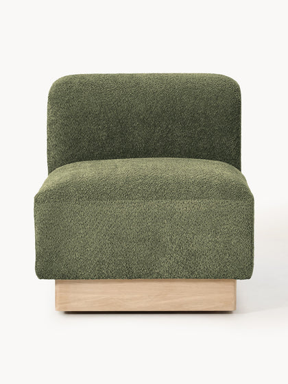 Westwing Módulo central sofá de borreguillo bouclé Natalie