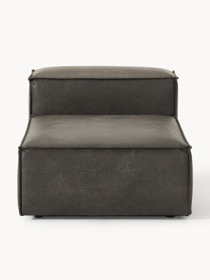 Westwing Módulo Central Sofá De Cuero Reciclado Lennon