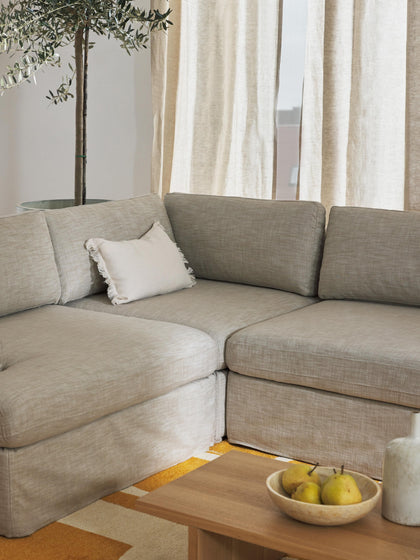 Westwing Módulo De Esquina Con Tapizado Desenfundable Russell