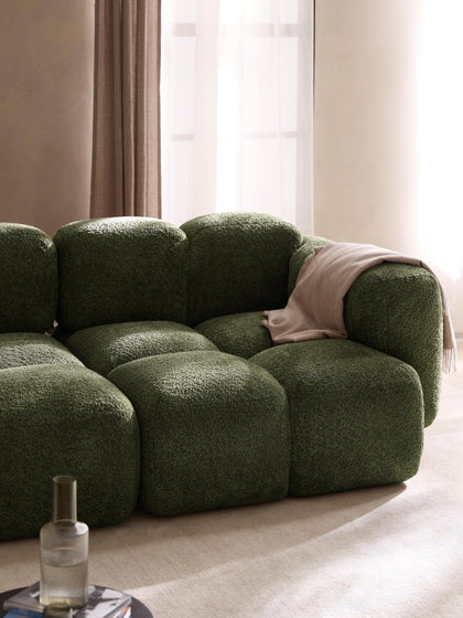 Westwing Módulo De Esquina De Borreguillo Bouclé Tayla