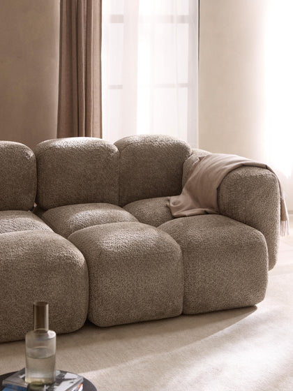 Westwing Módulo De Esquina De Borreguillo Bouclé Tayla