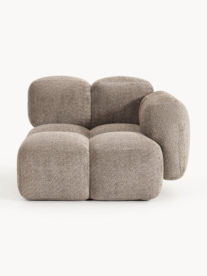 Westwing Módulo de esquina de borreguillo bouclé Tayla