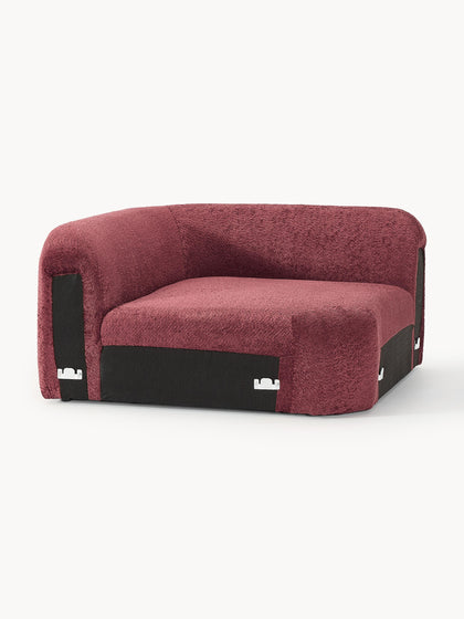 Westwing Módulo De Esquina Redondo De Borreguillo Bouclé Wolke