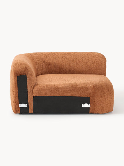 Westwing Módulo De Esquina Redondo De Borreguillo Bouclé Wolke