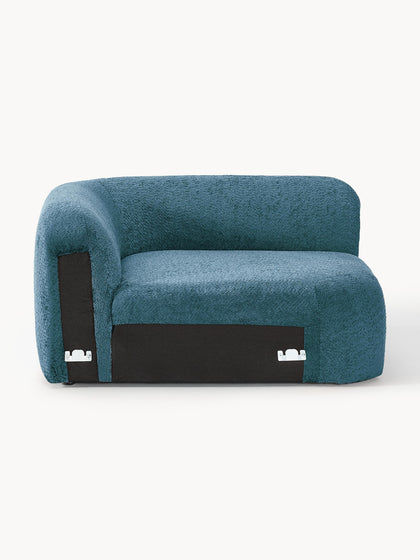 Westwing Módulo De Esquina Redondo De Borreguillo Bouclé Wolke