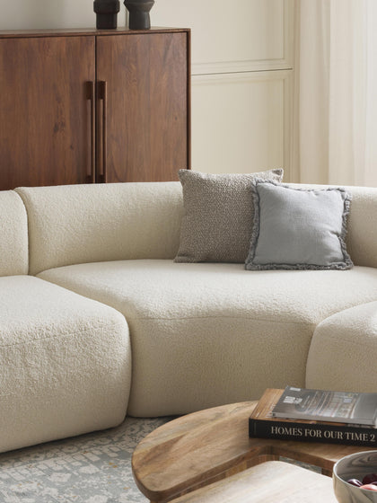 Westwing Módulo De Esquina Redondo De Borreguillo Sofia