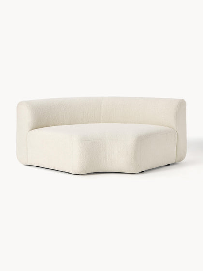 Westwing Módulo de esquina redondo de borreguillo Sofia