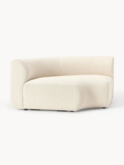 Westwing Módulo De Esquina Redondo En Tejido Bouclé Sofia