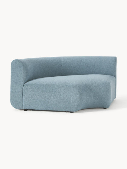 Westwing Módulo De Esquina Redondo En Tejido Bouclé Sofia