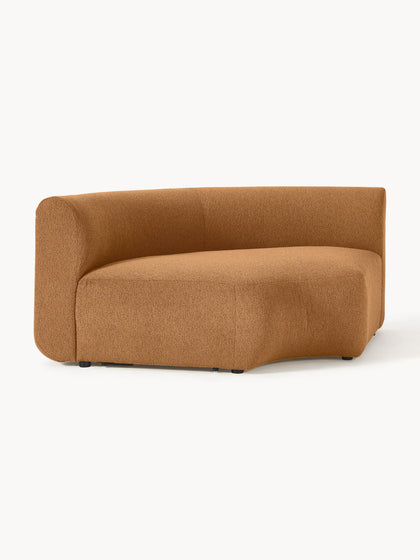 Westwing Módulo De Esquina Redondo En Tejido Bouclé Sofia