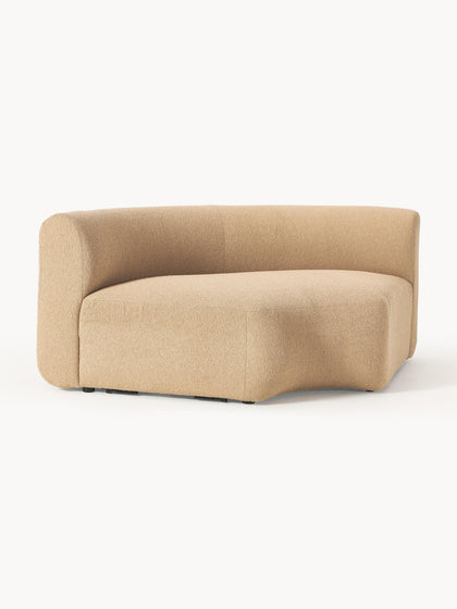 Westwing Módulo De Esquina Redondo En Tejido Bouclé Sofia