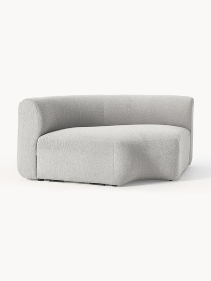 Westwing Módulo De Esquina Redondo En Tejido Bouclé Sofia