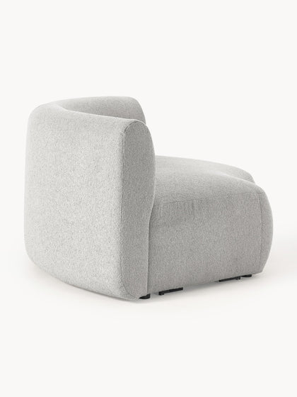 Westwing Módulo De Esquina Redondo En Tejido Bouclé Sofia