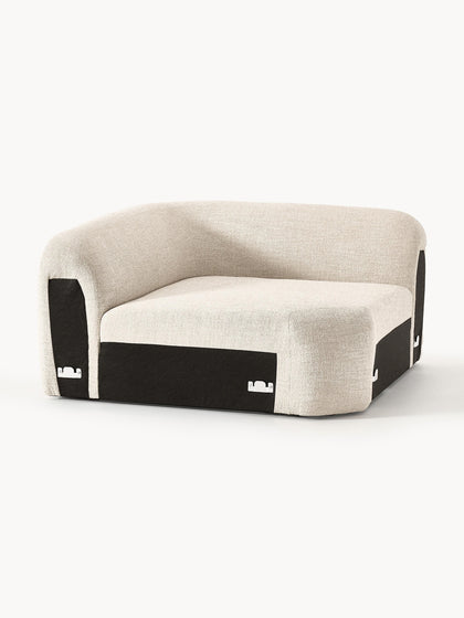 Westwing Módulo De Esquina Redondo En Tejido Bouclé Wolke