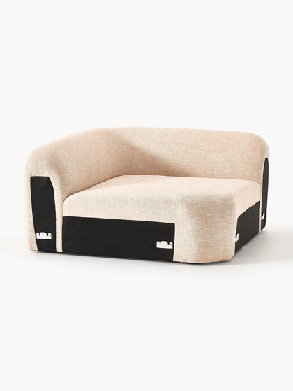 Westwing Módulo De Esquina Redondo En Tejido Bouclé Wolke