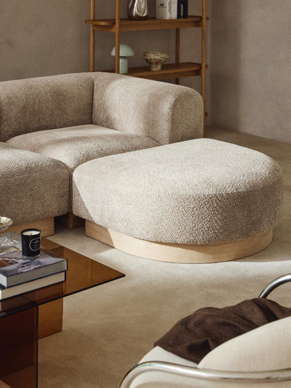Westwing Módulo De Esquina Sofá De Borreguillo Bouclé Natalie