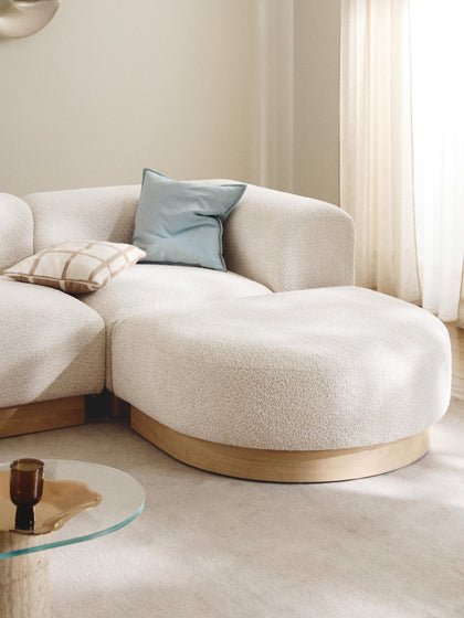 Westwing Módulo De Esquina Sofá De Borreguillo Bouclé Natalie