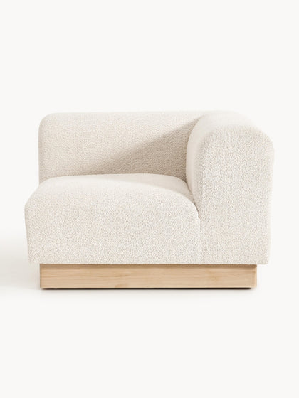 Westwing Módulo de esquina sofá de borreguillo bouclé Natalie